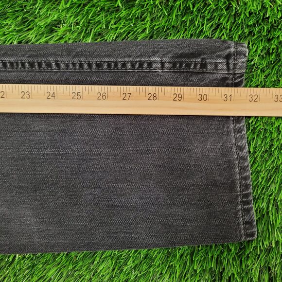 LEVIS 514 Straight Jeans 32x31 (33x32) Black Faded All-Over - Picture 14 of 16